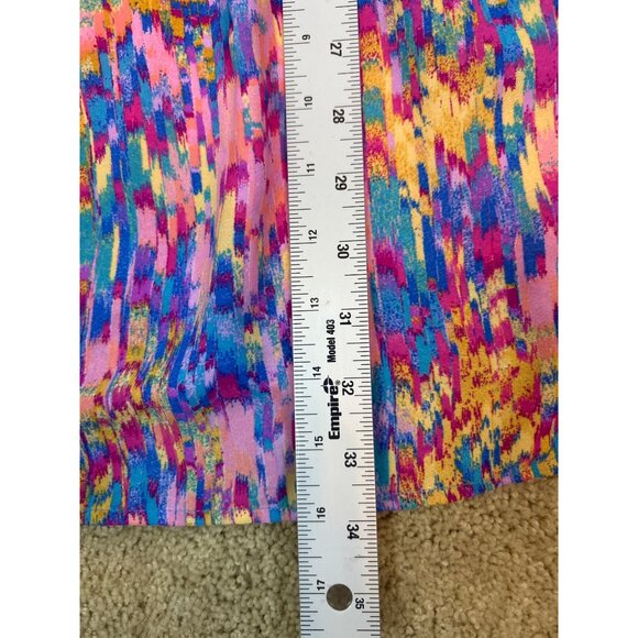 Aqua Women's Multicolor Sleeveless Lightweight Wrap Dress Tie Waist w/Pockets XS - Picture 10 of 13